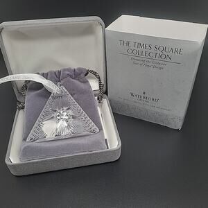 2000 Waterford Crystal Times Square Star of Hope Christmas Ornament England